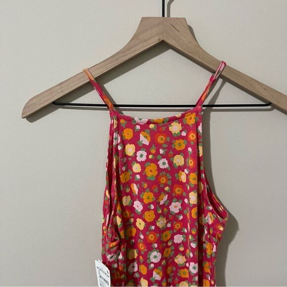 BP PRINT KNIT MINIDRESS IN PINK SALLY RETRO FLORAL - Picture 9 of 13